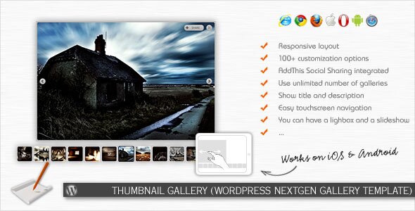 Thumbnail Gallery (WordPress NextGEN Gallery Template)