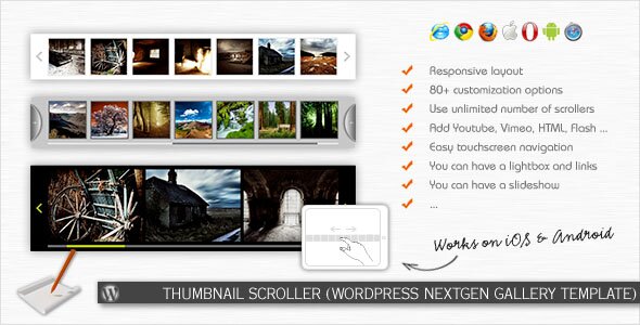 Thumbnail Scroller (WordPress NextGEN Gallery Template)